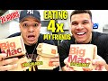 I ONLY Ate 4x What My FRIENDS Ate For 24 Hours!! (FT WOLFIE) *IMPOSSIBLE FOOD CHALLENGE*