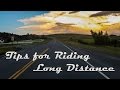 Tips for Riding Long Distance