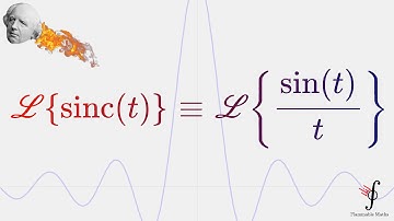 Laplace Transform: The Cardinal Sine Function ℒ{sinc(t)}=ℒ{sin(t)/t}