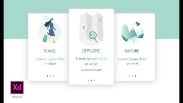 Travel on boarding screen design | tutorial in Adobe XD | Onboarding Mobile App design