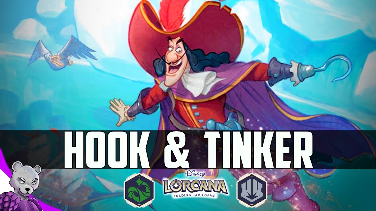 Lorcana Emerald🟢 Steel⚪: Hook, Line and Tinker! 