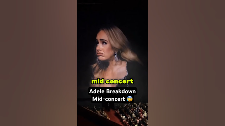 Fan Made Adele Break Down Mid Concert…