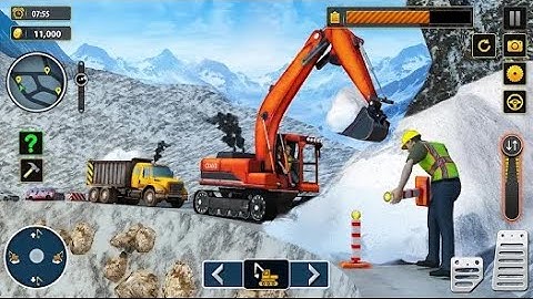 Snow Offroad Construction Game - Simulation Game - Android GamePlay | Walk through a Game