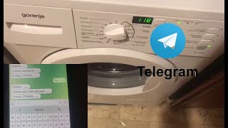 Стиральная машина теперь через  Telegram  + esp8266