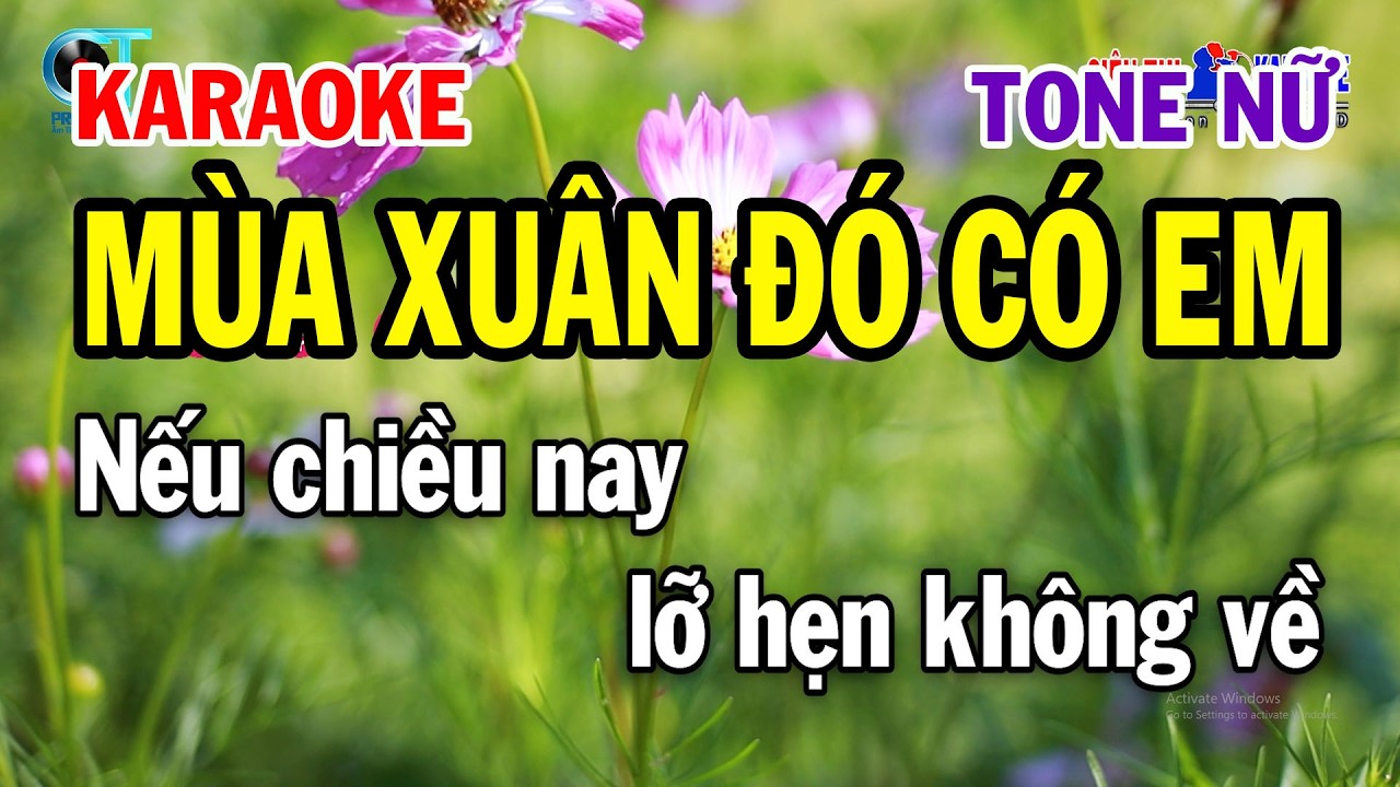 Karaoke Mùa Xuân Đó Có Em Tone Nữ ( Bm ) Nhạc Sống Mới 2026 | Siêu Thị Karaoke