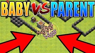 baby troop vs PARENT TROOP | Shrink Trap Mini Troop Showdown | Regular Troop Versus Mini Baby Troop