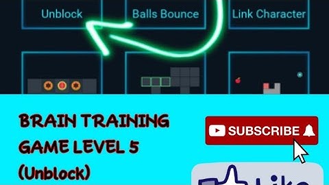 BRAIN TRAINING GAME (UNBLOCK) LEVEL 5