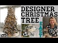 How to decorate a Designer Christmas Tree | Ribbon on Christmas Tree | EASY!!