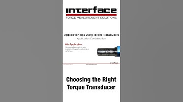 Choosing the Right Torque Transducer Part V / #shorts