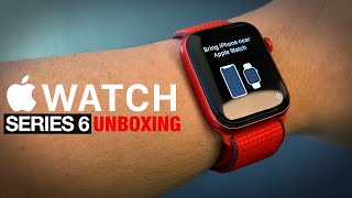 Apple Watch Series 6 (PRODUCT)RED 44mm Unboxing \& First Impressions