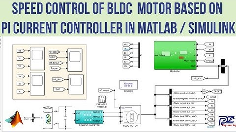 Speed Control based on PI Current controller for BLDC Motor in MATLAB Simulink