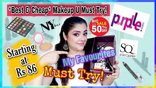 WHAT MAKEUP YOU MUST BUY IN PURPPLE SALE? | *BEST* & *CHEAP* OPTIONS | MY FAVOURITES | UPTO 50% OFF