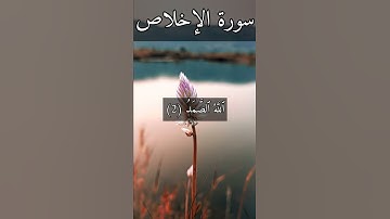 سورة الاخلاص بصوت هزاع البلوشي#القرآن_الكريم_منوعات_منوعات