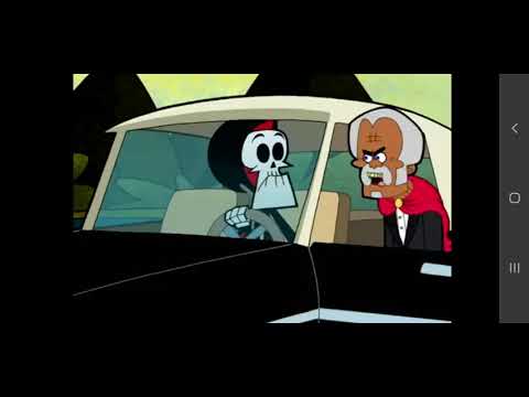 Dracula le enseña a Puro Hueso como ser un buen conductor