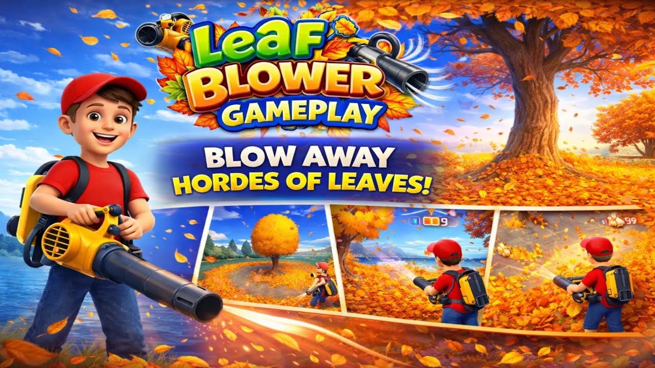 Leaf Blower 3D – Gameplay Walkthrough | Relaxing Idle Money Collecting Game (Android)