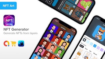 NFT Generator - Generate NFT Art from layers | Create Your Own NFTs - SwiftUI Source Code