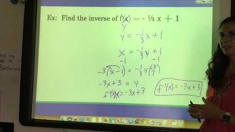 Finding Inverse Functions (Part 2)