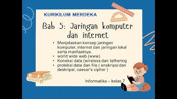 INFORMATIKA KELAS 7 | Jaringan komputer dan Internet Kelas 7