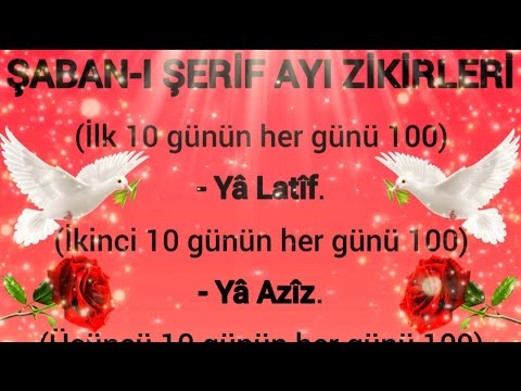 💞ŞABAN-I ŞERİF💞 AYI ZİKRLER💞 OKUNACAK 💞DUALAR ŞABAN AYI MESAJLARI RESİMLİ ANLMLI 2023 WHATSAPP DURUM