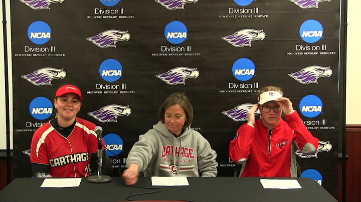 Carthage Softball Postgame Interviews - NCAA White...