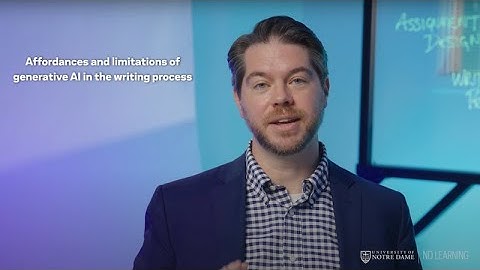 Learning Goals and Generative AI in Writing Assignments | AI for Teaching & Learning | ND Learning