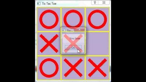 Tic Tac Toe Player vs. Computer, in C++ Qt