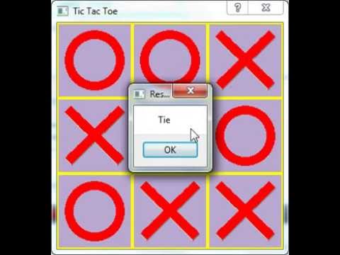 Tic Tac Toe Player vs. Computer, in C++ Qt - YouTube