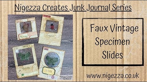Faux Vintage Specimen Slides
