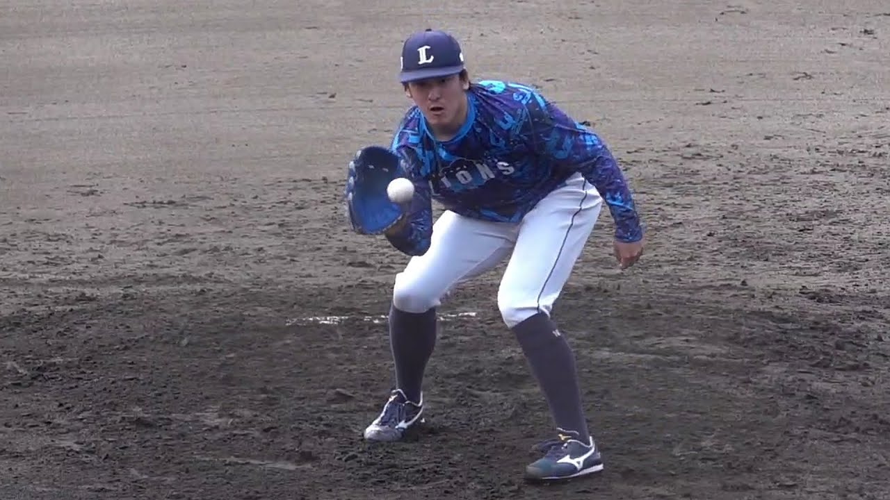 埼玉西武ライオンズ秋季キャンプ投手練習 #大石達也 - YouTube