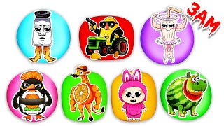 DIY CUBES! Which Character Will Come Out Piccione Macchina x U Din Din Dun x Trulimero Trulichina