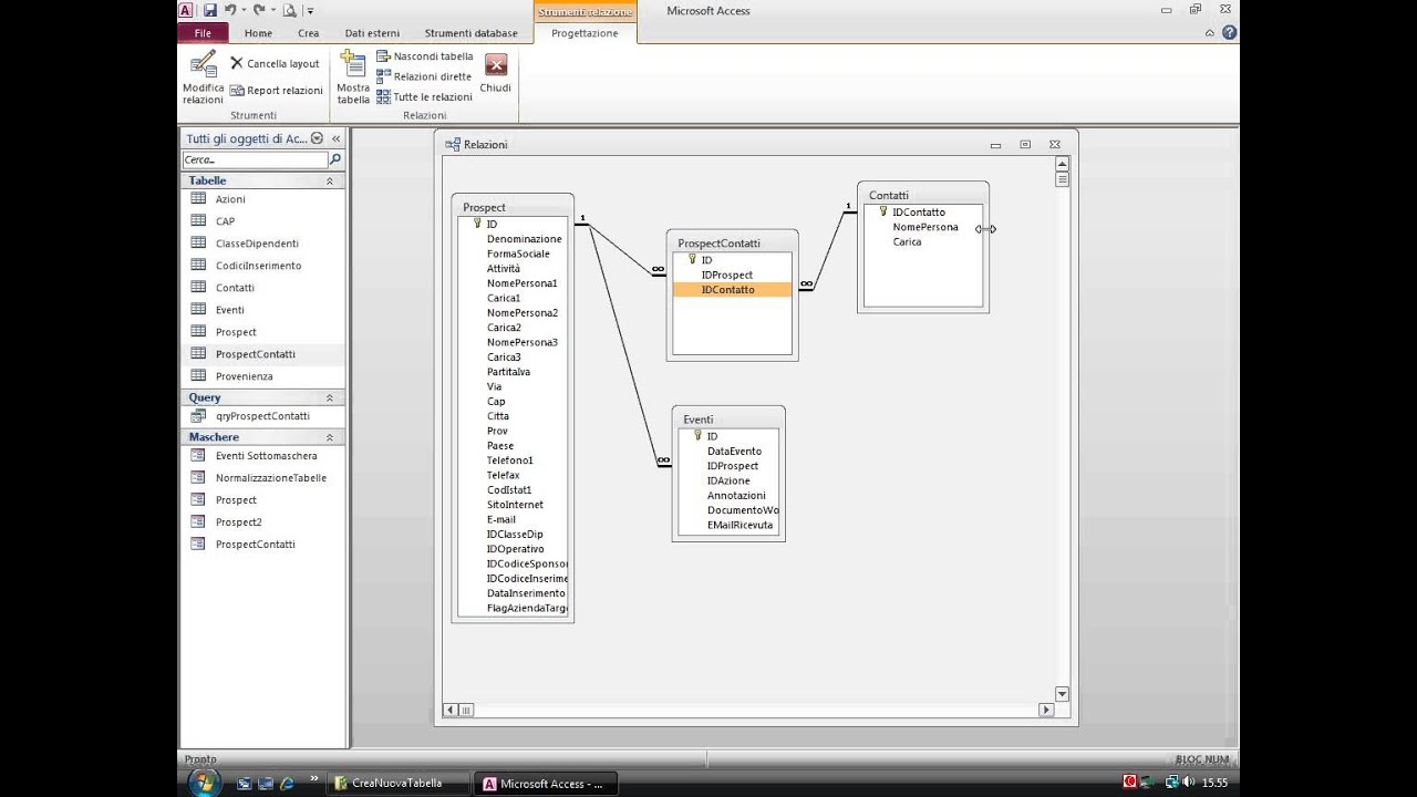 Ms Access Normalization Normalizzare Tabelle di Access con uso avanzato del VBA - YouTube