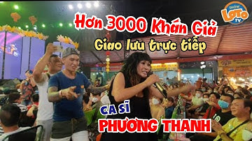 Ca sĩ Phương Thanh hát live "máu lửa" xuống tận nơi giao lưu với 3000 khán giả tại lô tô Hương Nam
