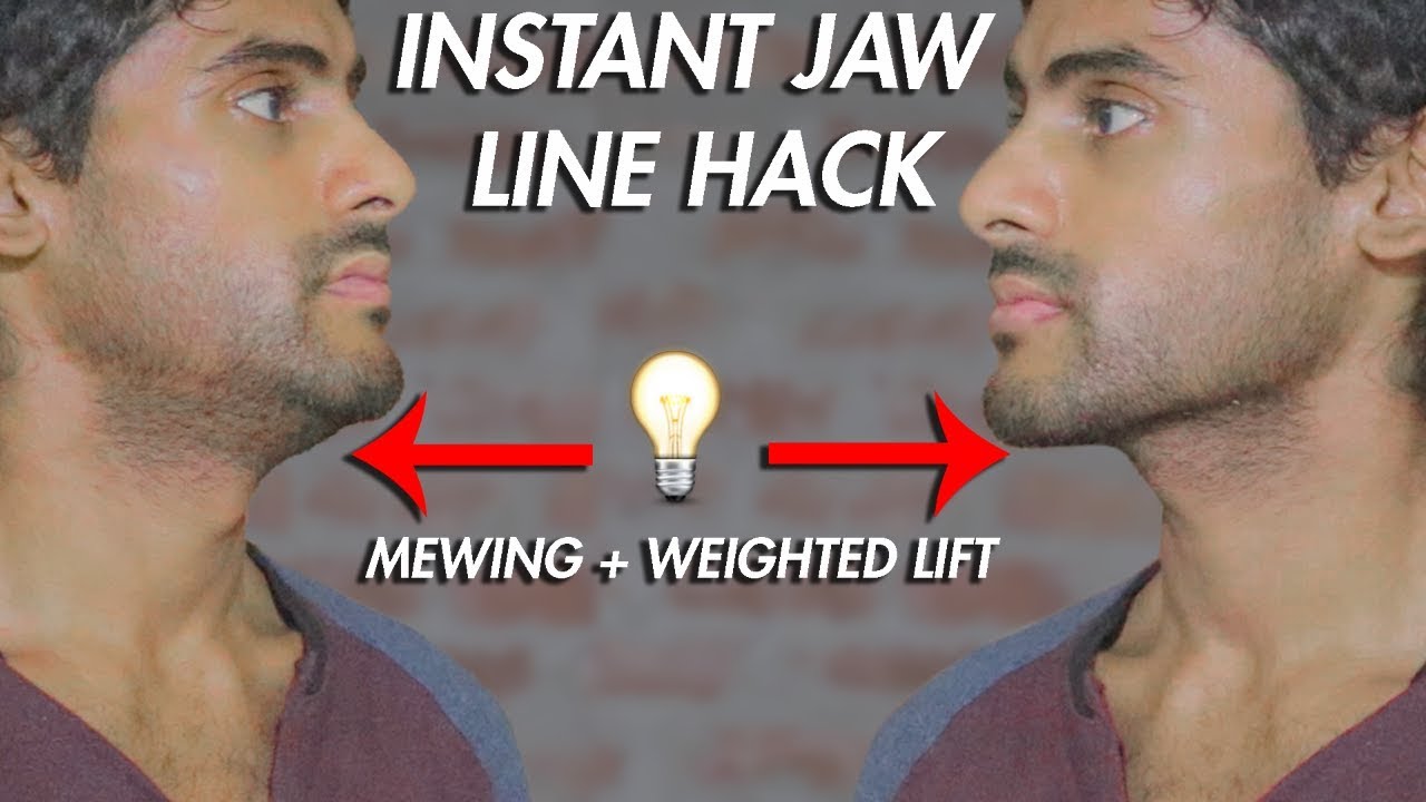How Do You Get a Jawline? Mewing for a better Jawline + double chin  exercise 