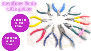 Jewellery making tools with price | jewellery raw material | combo of tools | Hindi