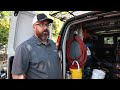 A plumber showcases his work van and how he's organized it to more efficiently do his job