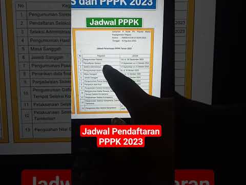 Jadwal Pendaftaran PPPK Guru 2023 #shorts
