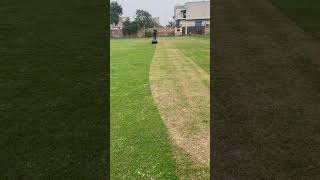 Cricket Ground grass cutting cricket stadium grass cutting #shortvideo #nature #cricket #trending