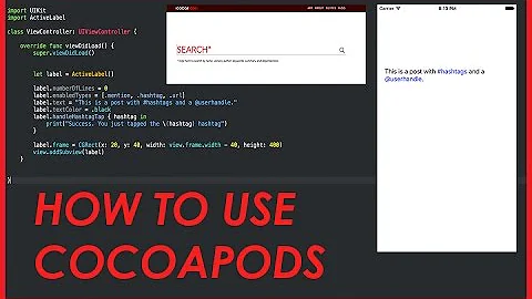 [Swift 3 Tutorial] - How to use Cocoapods