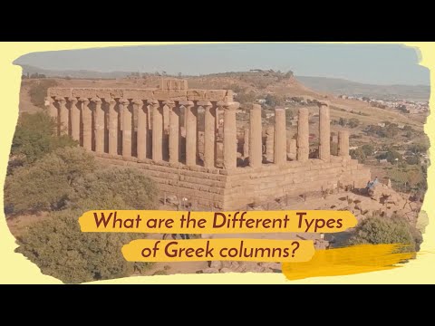 What are the Three Types of Greek Columns?