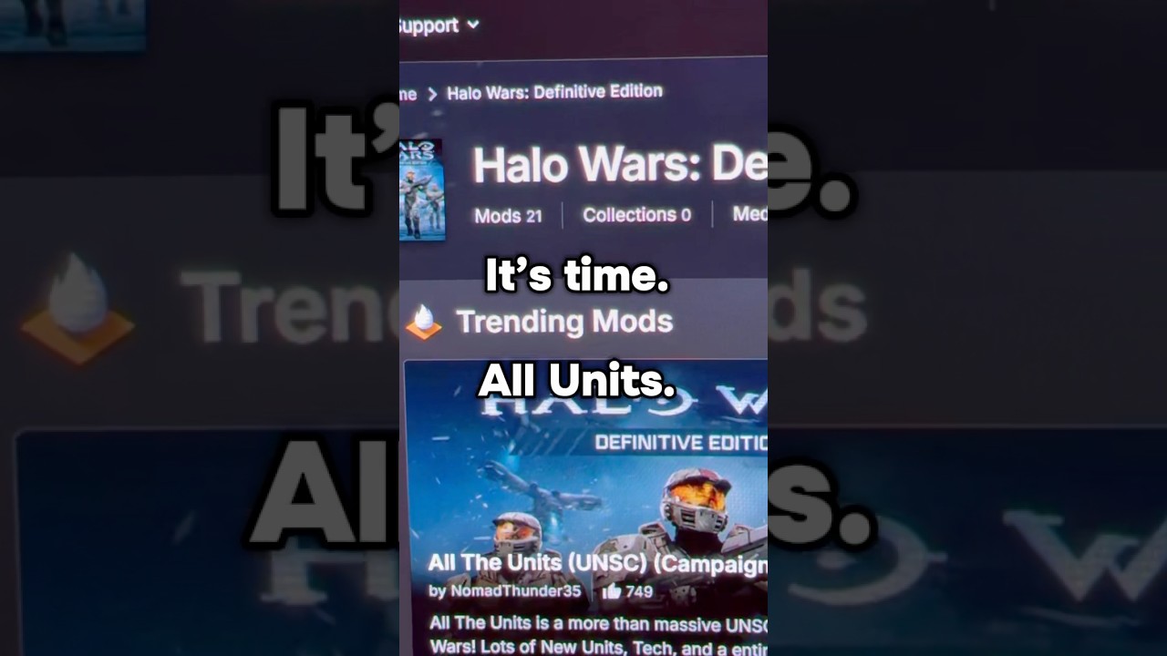 Are you a local units or all units kinda guy? #halo #mods #gaming