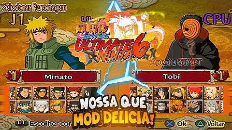 🔥SAIU O INCRÍVEL NARUTO SHIPPUDEN ULTIMATE NINJA 6 ALPHA 2.0 PARA (PS2/PC)