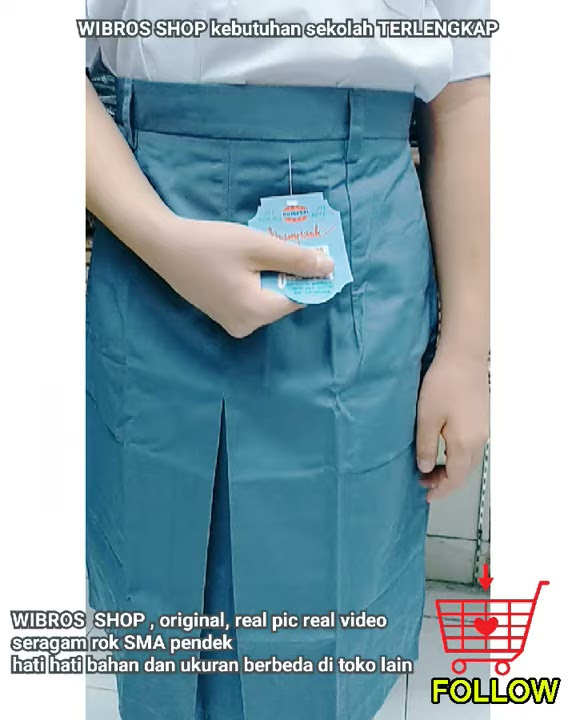 review seragam sekolah rok SMA abu-abu span pendek