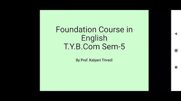 T.Y.B.Com_Sem-5_English_Press Release_Lecture-6_By Prof. Kalyani Trivedi