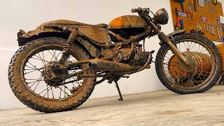 Restored Motorcycle Rusty Race MotoGP in Abandoned House// Repair 4-stroke Engine