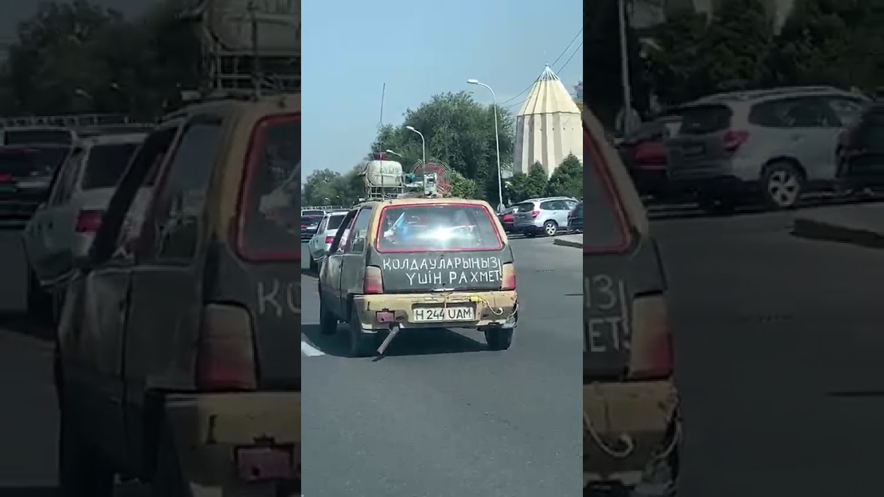 \"Карлсон, который живет на крыше\". Необычное авто сняли на видео в ...