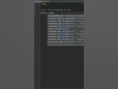 PHP Basics : Get File Extension Using phpinfo - YouTube
