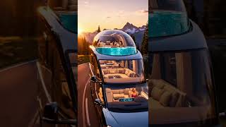 Futuristic 3Story Night Drive Luxury Motorhome – Neon City Style #shorts #aivideo #advancer