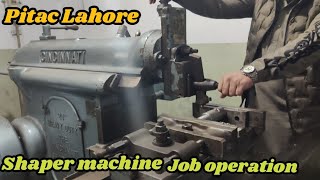 Shaper Machine V Shape Cutting Process Pitac Job Work Video Pitac Tv