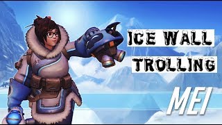 MEI Ice wall trolling overwatch (hilarious)