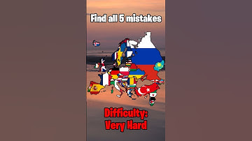 Find 5 mistakes-difficulty: Very hard | #geography #europe #video #map #mapping #viralvideo #history